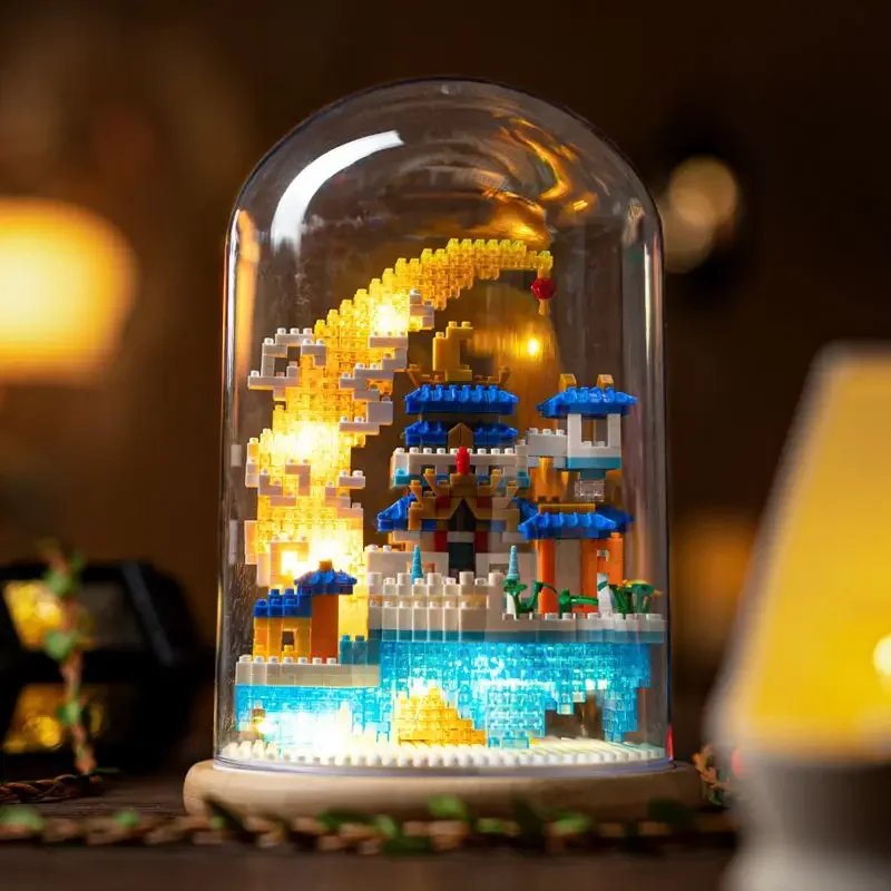 Набор Строительных Блоков Серии Sakura Bonsai - Древняя Китайская Архитектура Стиль Perky