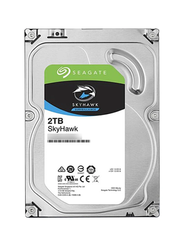 

Seagate SkyHawk ST2000VX008 Surveillance hard disk 2TB 64MB 5900 rpm SATA vertical mechanical PMR CMR