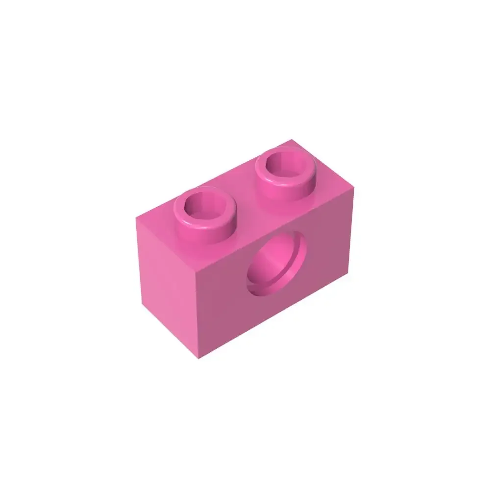 Фото Gobricks 1 шт. MOC Brick 1 x 2 1 отверстия, совместимые с 3700 деталями модели, строительные блоки, детские развивающие игрушки, подарки на день рождения №1