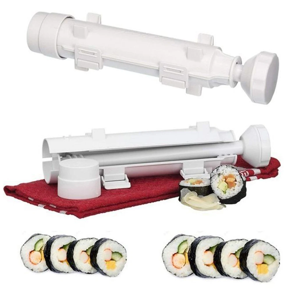 

Quick Sushi Maker Mold Household Cylindrical Roller Rice Mold Vegetable Meat Rolling Tool Kitchen DIY Sushi Maker Sushi Tool
