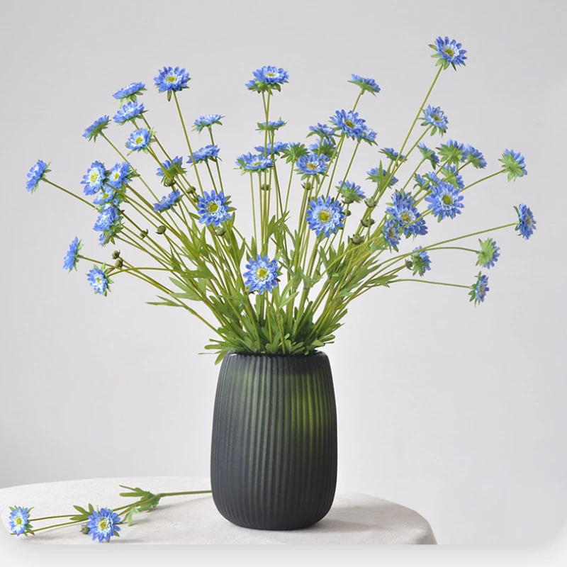 

Искусственные цветы 61 см с 4 головками, маленькие маргаритки, мебель для гостиной, украшения из искусственных цветов, свадебные аксессуары