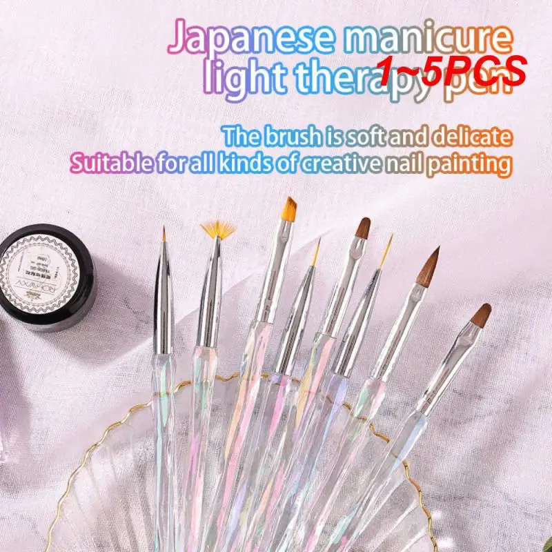 

1 ~ 5 шт. японская кисть для рисования УФ-геля, акриловая кисть для ногтей, кисть для лайнера, линии ногтей, рисование, искусство ногтей
