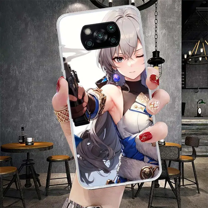 Чехол для телефона Honkai Star Rail Bronya Rand Xiaomi Poco X6 X5 X4 X3 Nfc F6 F5 Pro F4 F3 M5S M5 M4 M3 M2 F2 F1