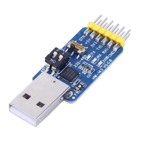 CP2102 6-в-1 USB-UART USB-инструмент для последовательной отладки Многофункциональный преобразовательный модуль USB-TTL/RS485/232 TTL-RS232/485 от 232 до 485