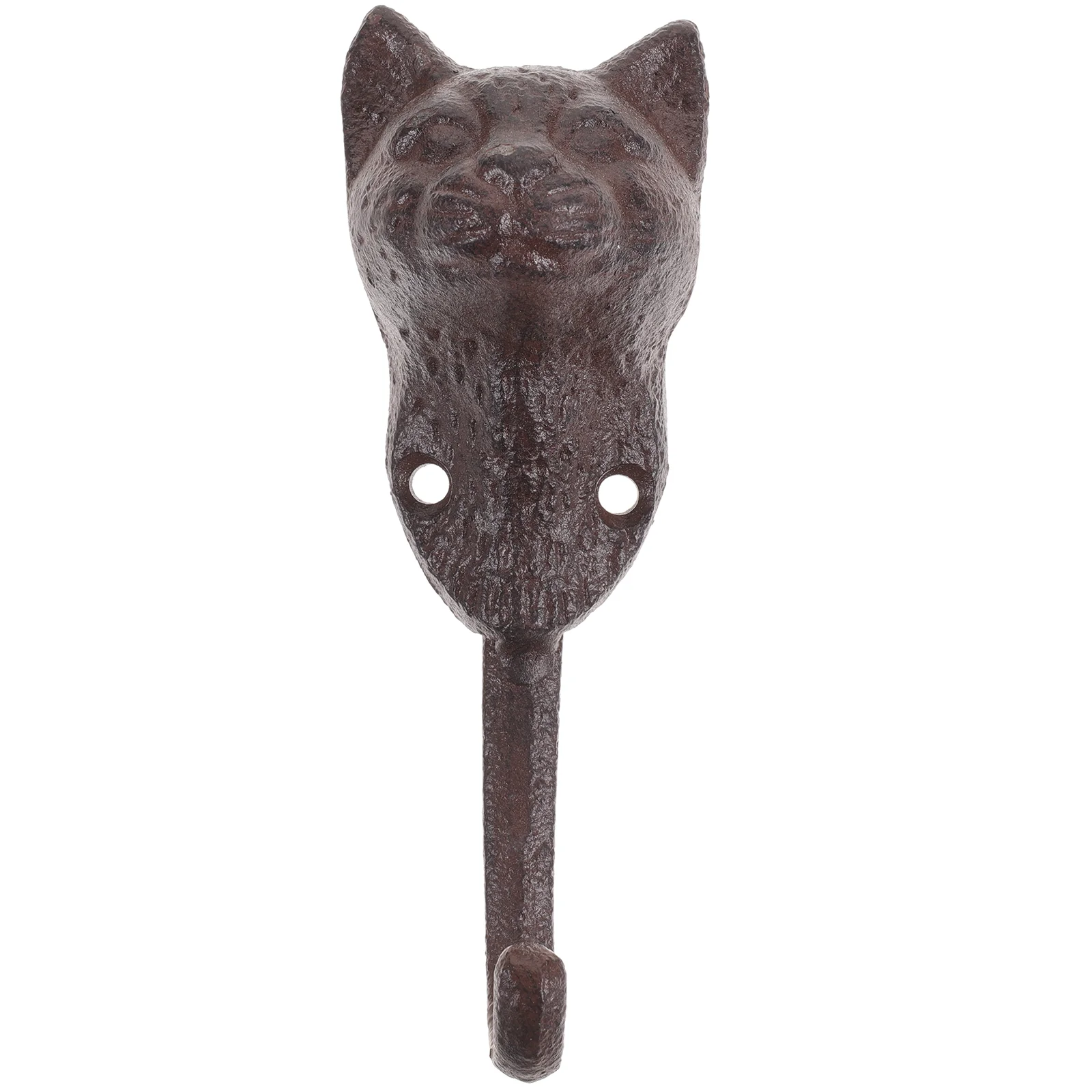 

Wall Hooks Hook Coat Vintage Animal Hanger Head Towel Single Metal Cat Hanging Decorative Hangers Bath Rustic Hat Rack Bathroom