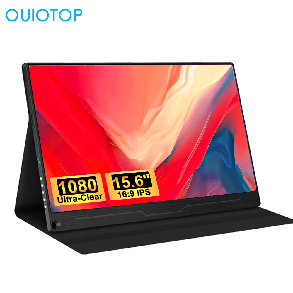 

Portable Monitor 15.6'' Computer Display 1920×1080 USB C Monitor HDR Gaming Screen IPS HDMI Type C For Laptop PC PS4 Xbox phone