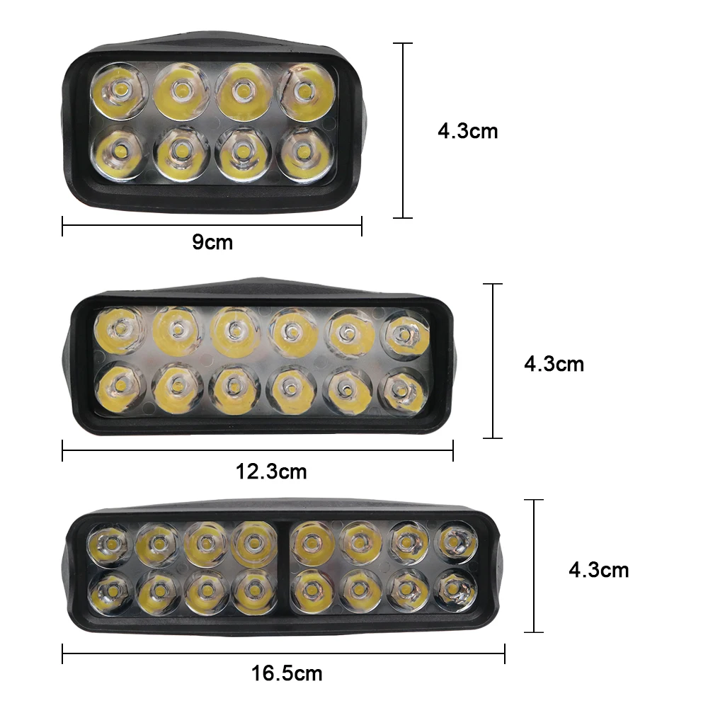 1 шт. Головной фонарь для мотоцикла 12 В 8 16 светодиодов |