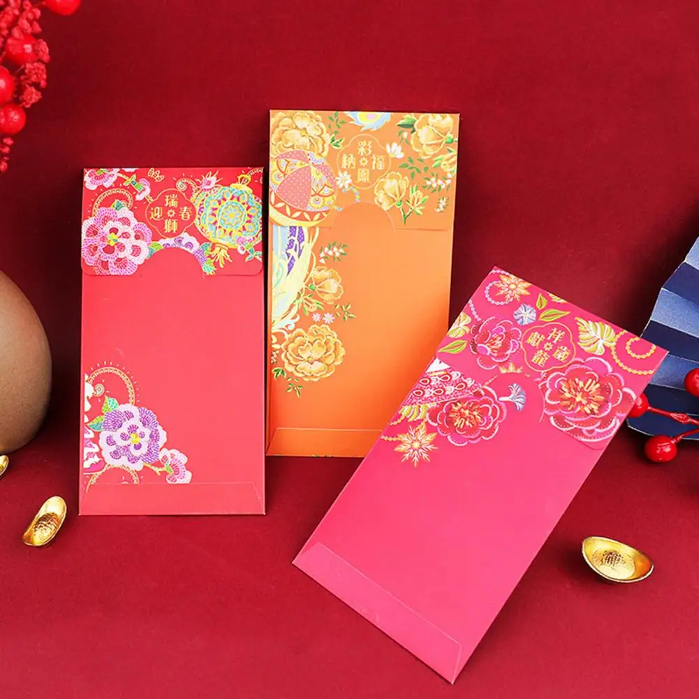 

Конверт на Лунный Новый год, яркие конверты на китайский новый год, горячее тиснение, карманы для денег на удачу, для весеннего фестиваля 2024, для подарка