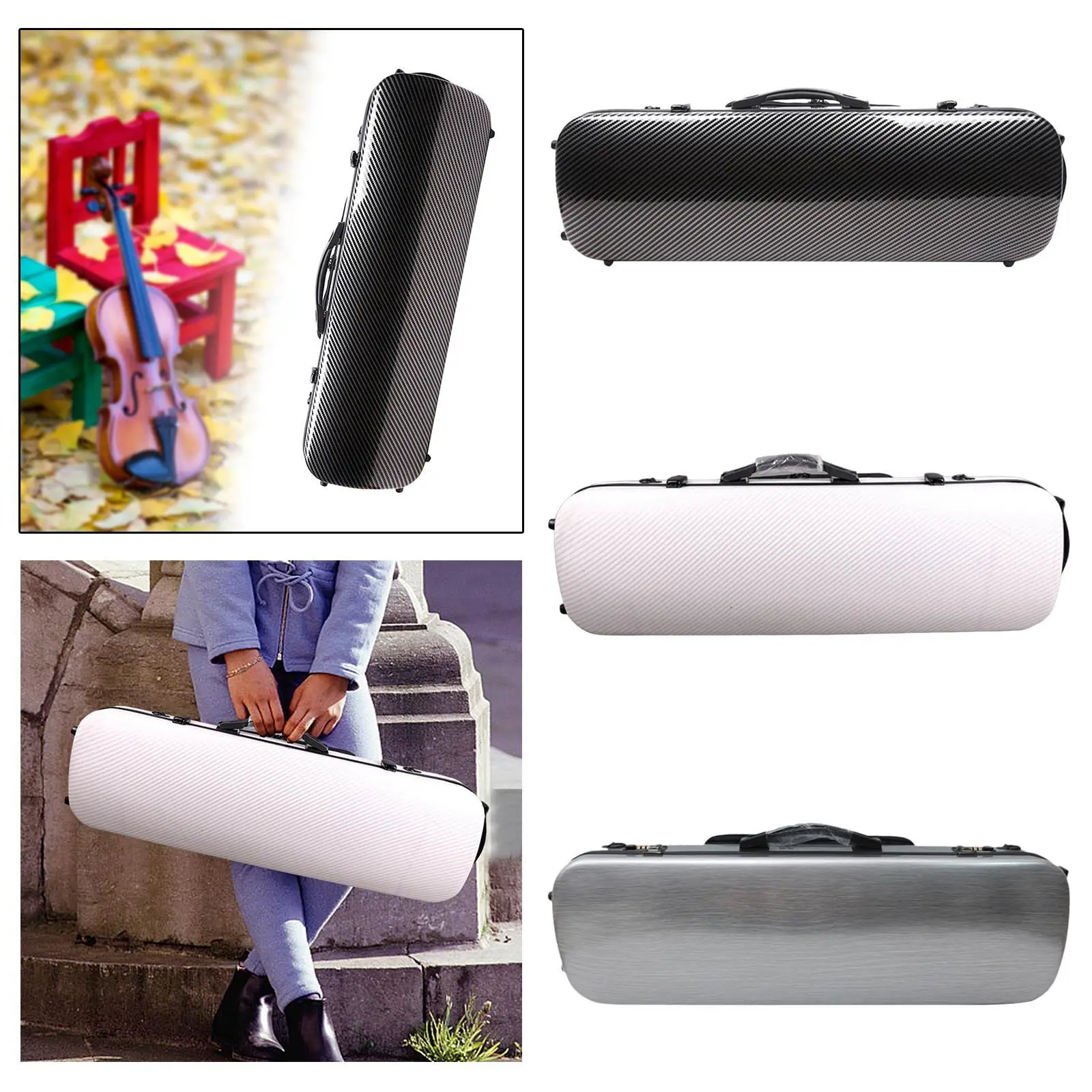 Жесткая оболочка для скрипки 4/4 дюйма с кодовым замком регулируемые Наплечные