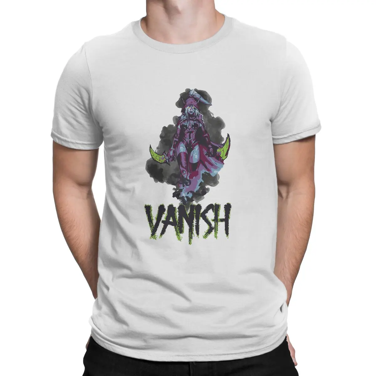 

World Of Warcraft Men's TShirt Vanish Role-Playing Game Fashion T Shirt Original Sweatshirts Hipster