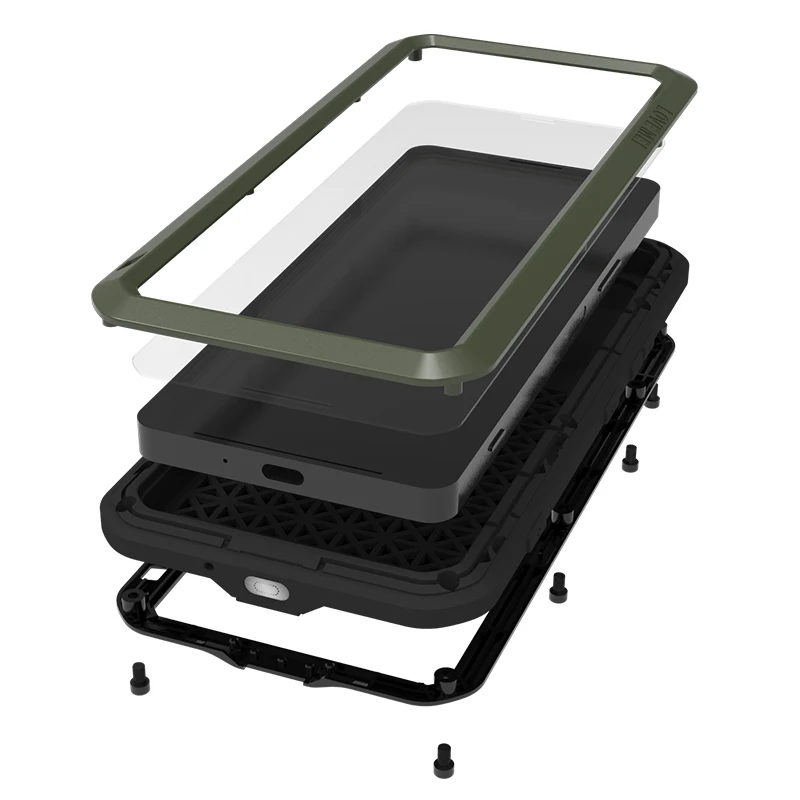 For Sony Xperia 1 10 Ii Plus Love Mei Powerful Luxury Doom Metal Armor Shockproof Aluminum Waterproof Case For Xperia 10 1 Ii