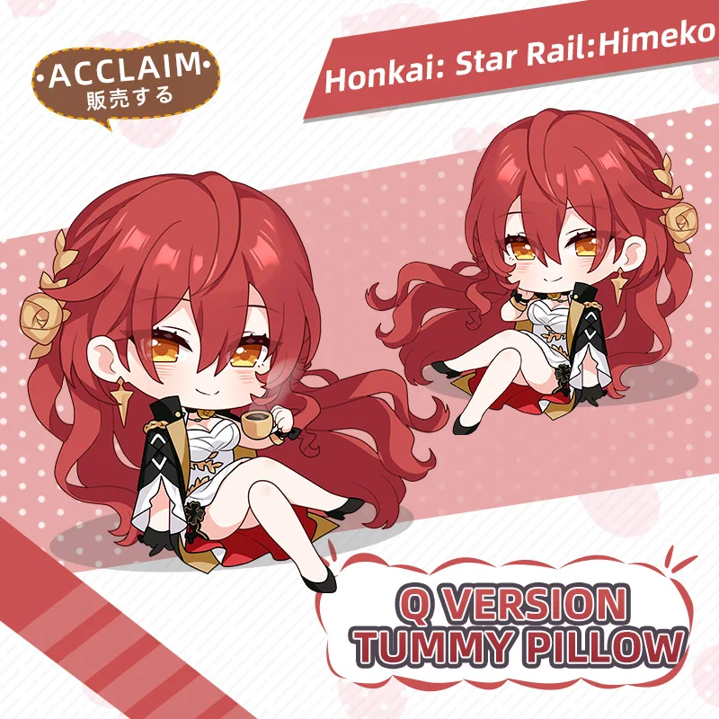 

Anime Honkai: Star Rail Series Cosplay Back Plush Pillow 45*55CM Warm Funny Cartoon Doll Toy Home Decor