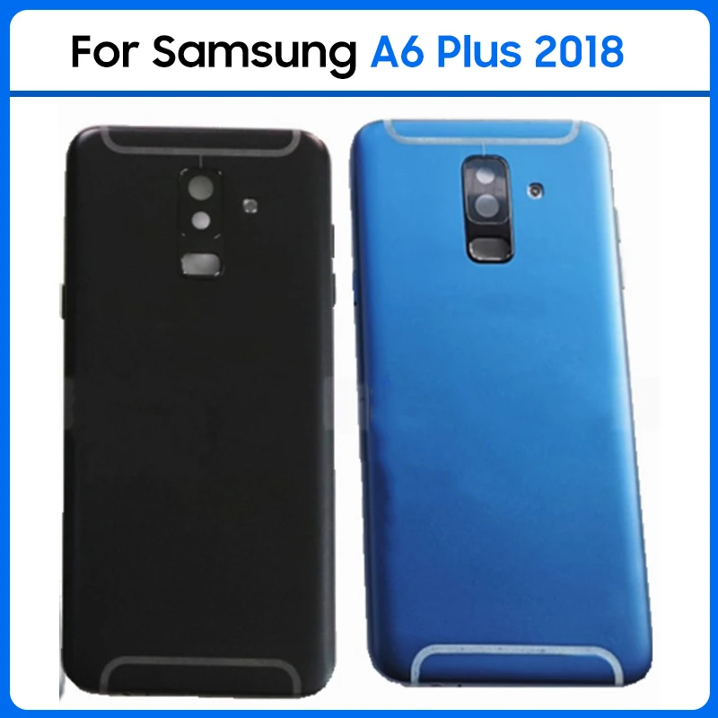 

For Samsung Galaxy A6 Plus 2018 A6+ A605 A605F Metal Middle Frame Battery Back Cover Rear Housing Case Camera Lens Side Buttons