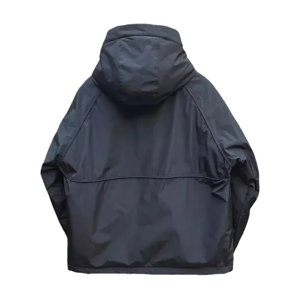 Новинка 2024 мужская куртка на флисовой подкладке модная брендовая Повседневная