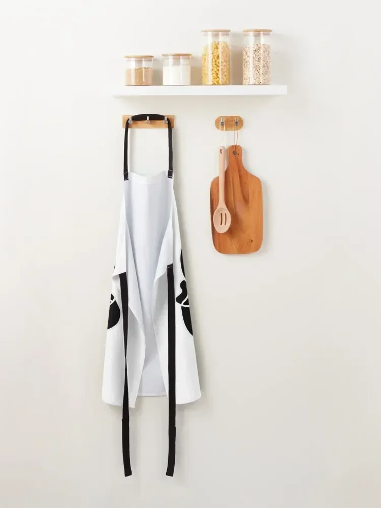 Smug Magic the Cattering 3a — черный/белый фартук для ресторана с персональным логотипом