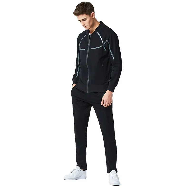 Two Piece Set Spring Autumn Men's Casual Suit Running Sports Fashion Plus Size Men Clothing Clothes for Outfit |