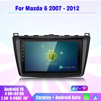 android 10 0 464g carplay car radio multimedia player gps navigation 2din for mazda 6 2 gh 2007 2012