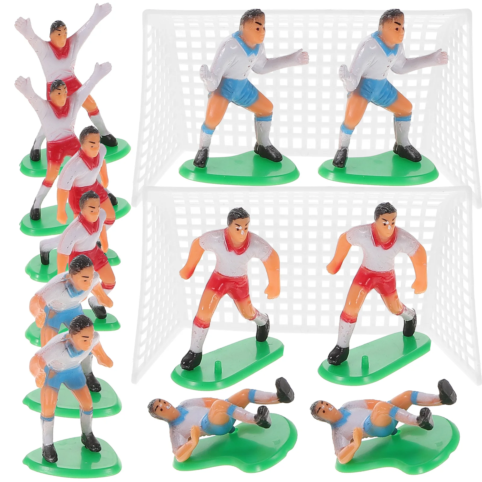 

Cake Soccer Topper Football Cupcake Decorations Theme Birthday Sports Party Toppers Figurines Supplies Decor Miniature Ornament