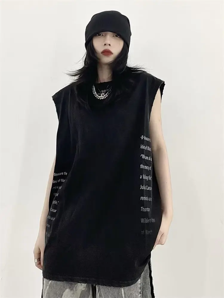 

Y2k Clothes Vintage Sleeveless Tank Top 2023 Summer Print Personality Bright Color Sleeveless Aesthetic Harajuku Streetwear Slim