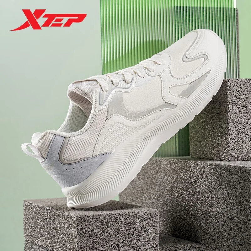 

Xtep Rebound Non-Slip Men's Running Shoes Lace Up Sports Shoes Vintage Black Outdoor Shoes 878319110045