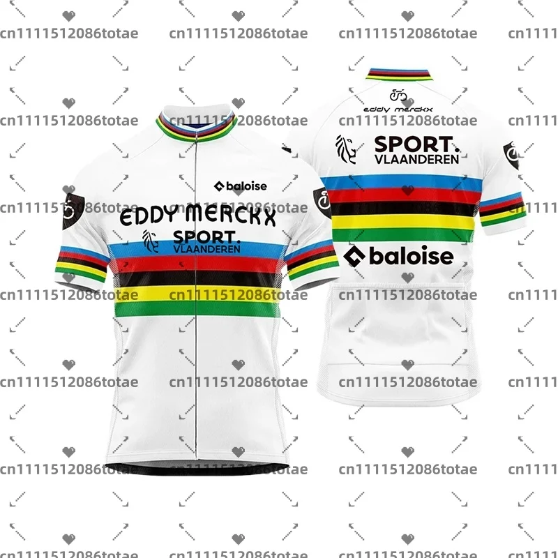 Фото Мужская велосипедная майка Baloise Team, спортивный велосипедный костюм Vlaanderen, велосипедная майка, велосипедная рубашка, велосипедные шорты, MTB №4