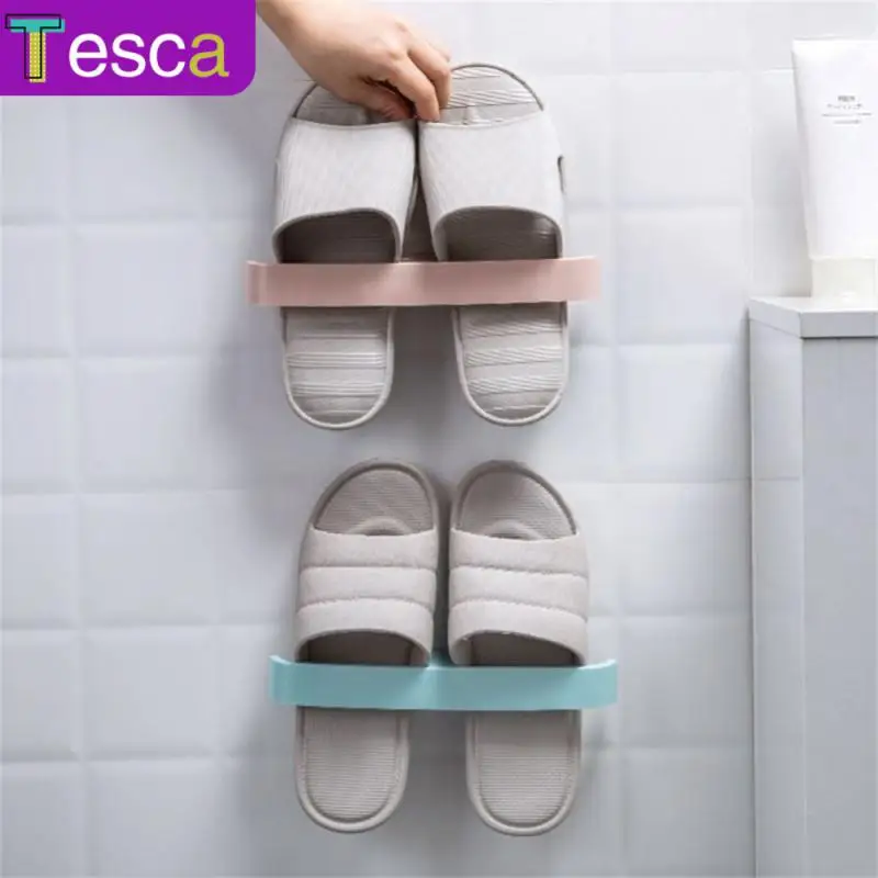 

High Heel Shoe Storage Bathroom Organizer Household Space Saving Shoe Rack Slide Storage Rack Slipper Drain Storage Rack