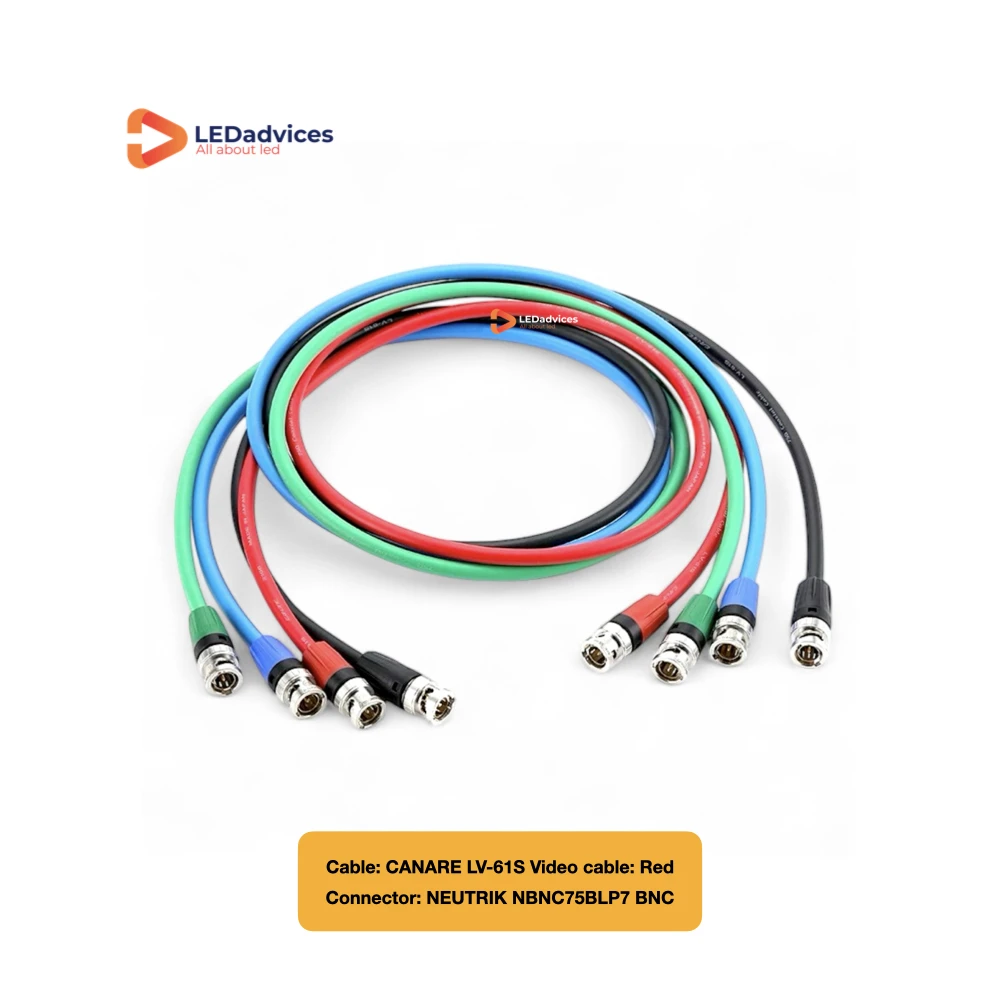 30 м CANARE гибкий кабель LV-61S BNC Neutrik NBNC75BLP7 разъем профессиональный коаксиальный для
