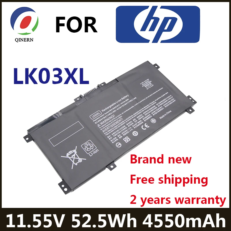 

LK03XL 52.5Wh Laptop Battery For HP Envy 15 x360 15-bp 15-cn TPN-W127 W128 W129 W132 HSTNN-LB7U HSTNN-UB7I HSTNN-IB8M LB8J