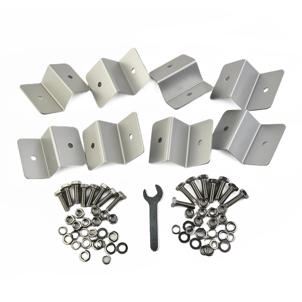 

Solar System Accessories Solar Panel Bracket Holder 5.5x4.2x4cm Aluminum Alloy Mounting Bracket Solar Panel Fixing