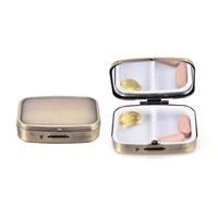 1x metal pill box medicine organizer container jewellery case storage holder