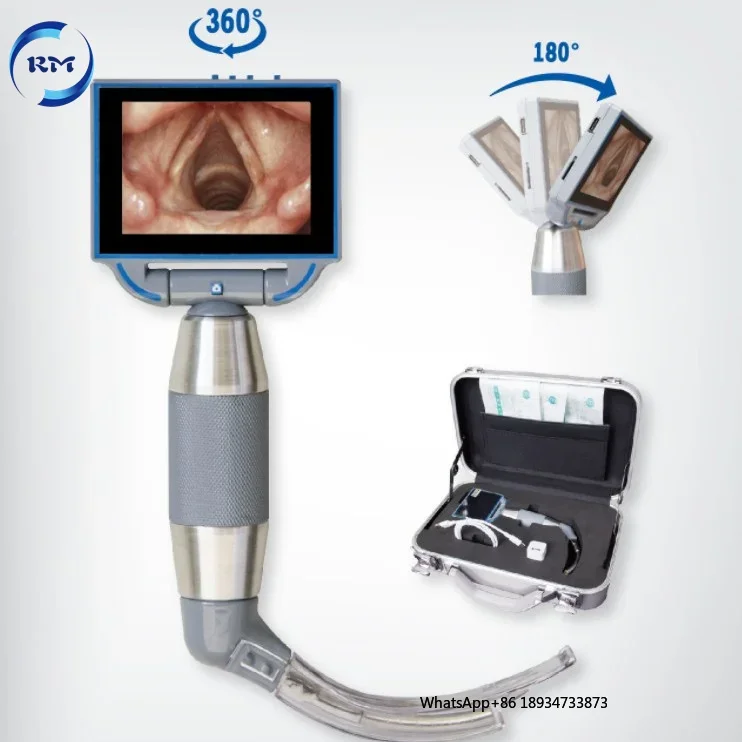 Медицинский портативный эндоскопический ларингоскоп с разрешением 640x480 для
