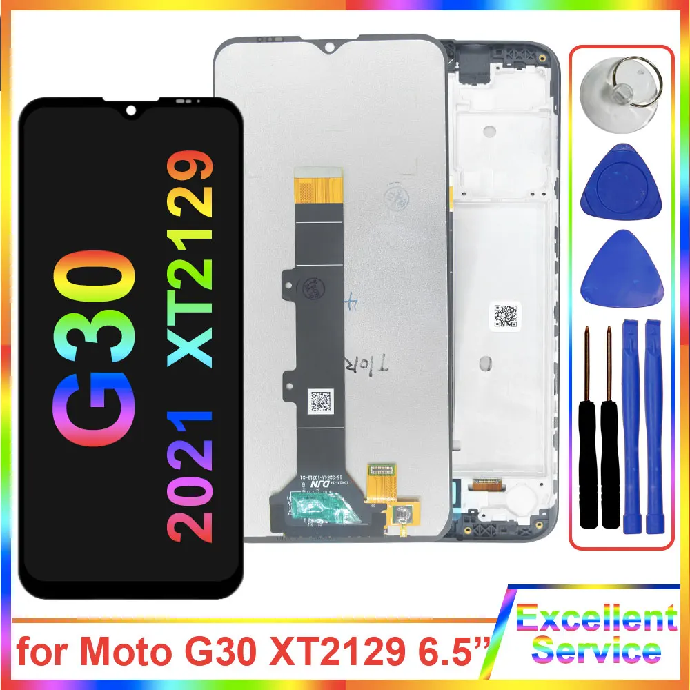 Новый ЖК-дисплей для Motorola Moto G30 2021 XT2129-1 замена сенсорного экрана в сборе XT2129 с