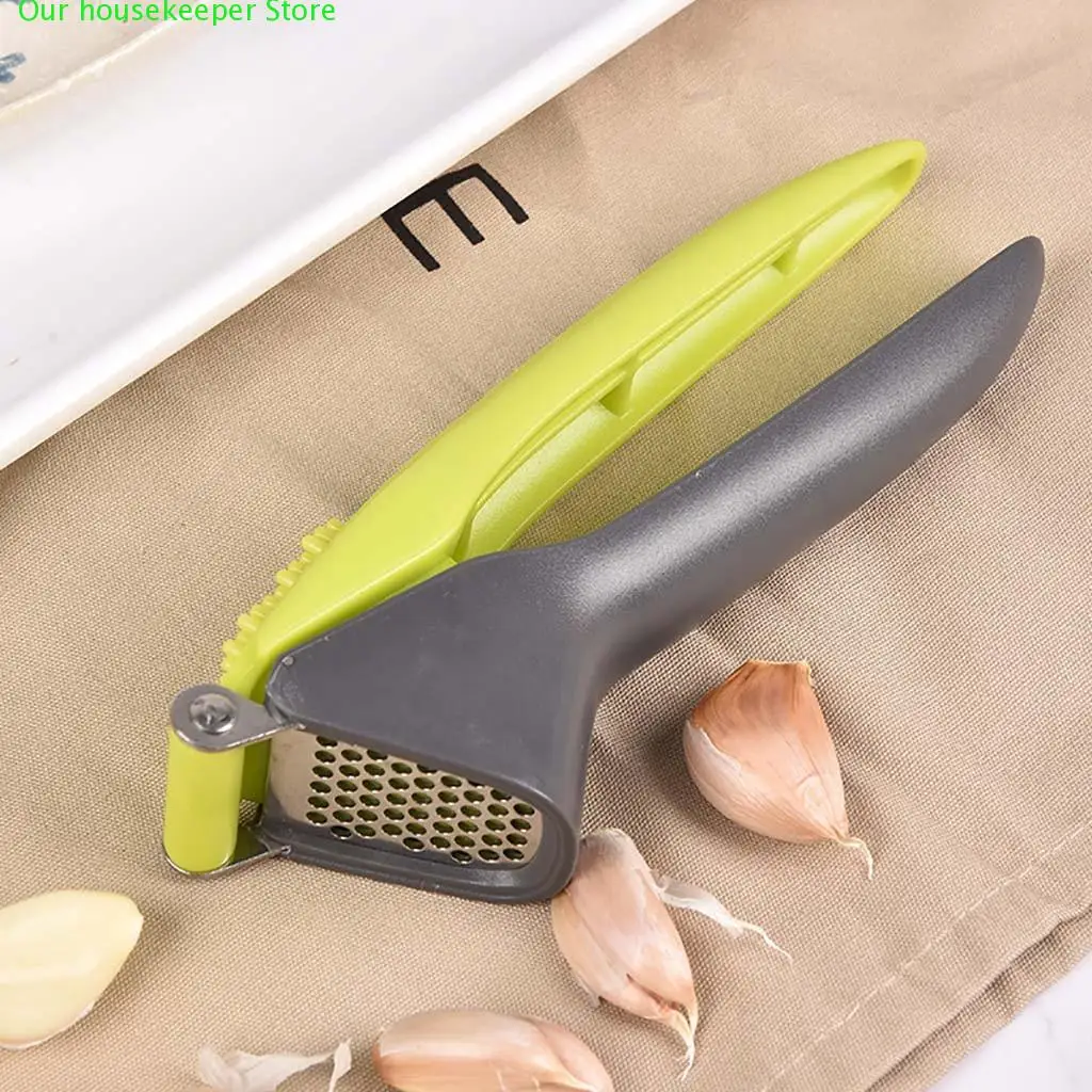 

Kitchen Stainless Steel Hand Press Shredder Pat Punch Press Garlic Onion Ginger Kitchen Tools & Gadgets