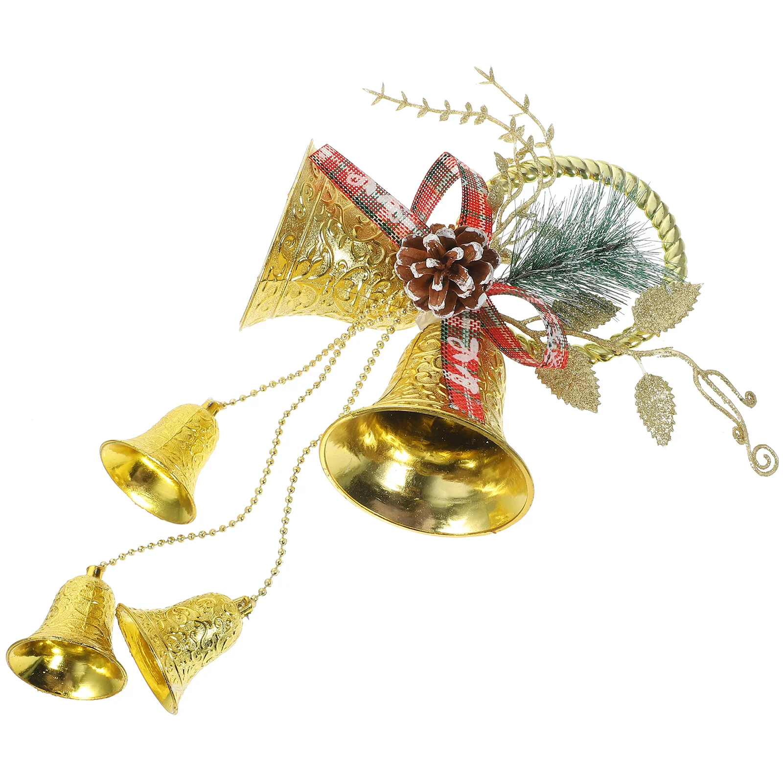

Christmas Bells Tree Hanging Pendant Party Decor Supplies Xmas Pendants Scene Layout Adornments Front Door Garland