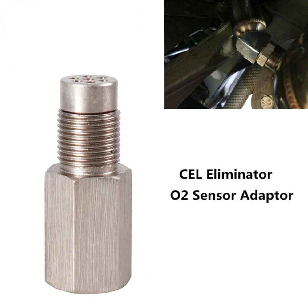

Universal 1pcs O2 Sensor Spacer M18X1.5 Adapter P0420 P0430 CEL mini catalyst Check Engine Light