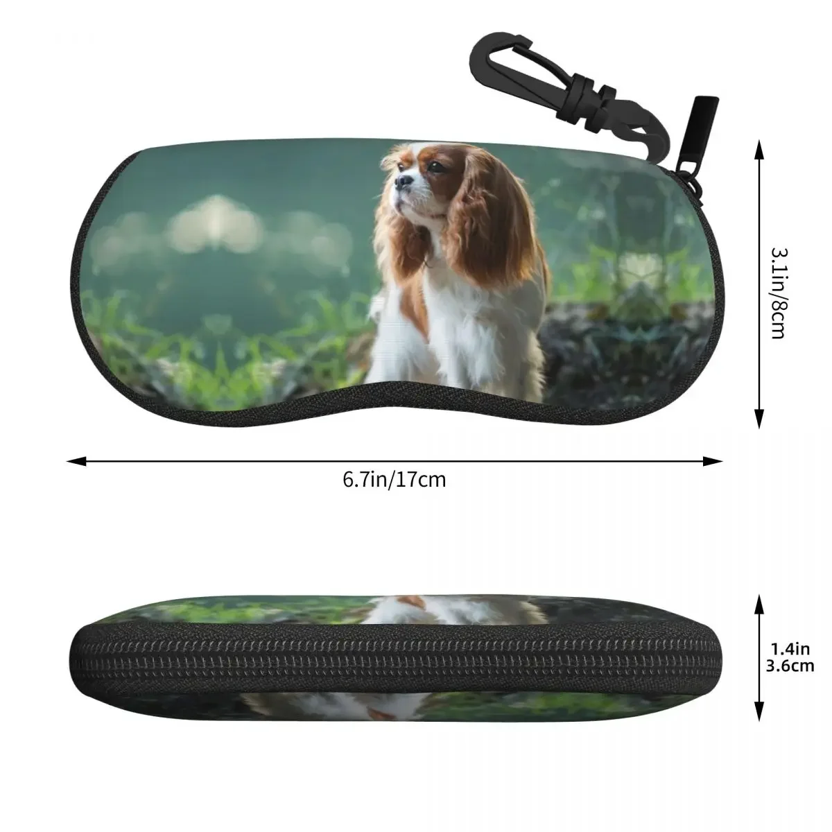 Чехлы для очков с собакой кавалер Кинг спаниель на заказ Защитные чехлы крутые