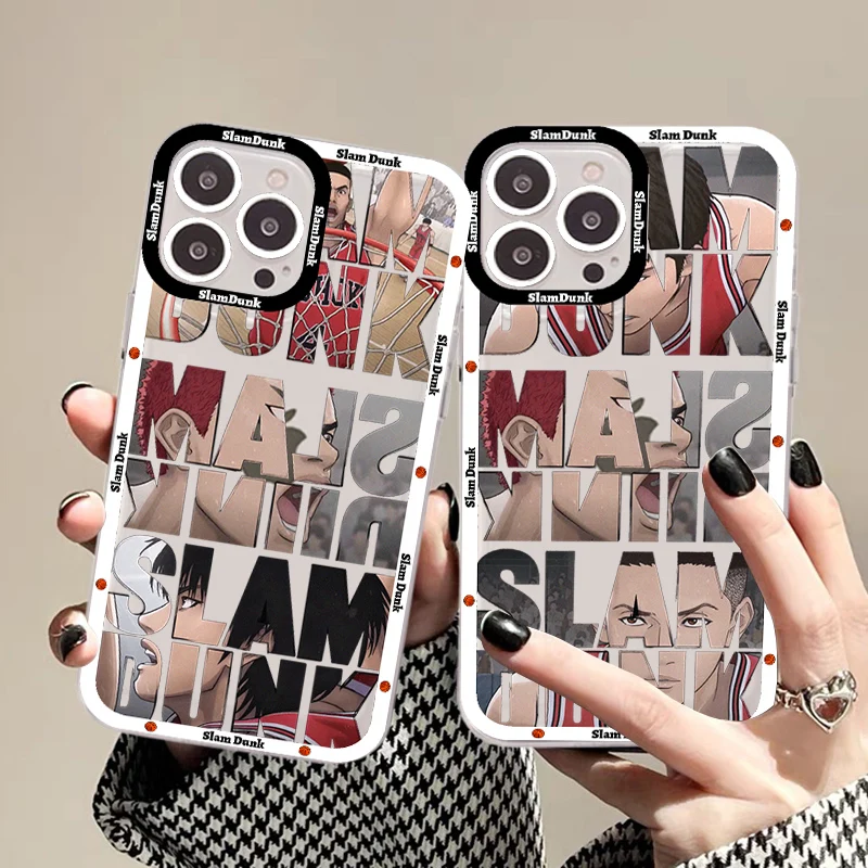 

Slam Dunk Phone Case For iPhone 14 13 12 11 Pro Max Mini X Xs XR 6 7 8 Plus SE 2020 Transparent Case