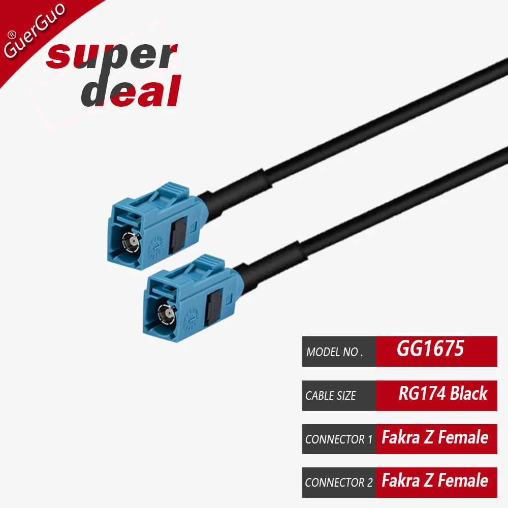 

Fakra RG174 Кабель A B C D E G H I K Z Тип адаптера Женский косичка Радиоудлинительный коаксиальный кабель GPS RF Система связи