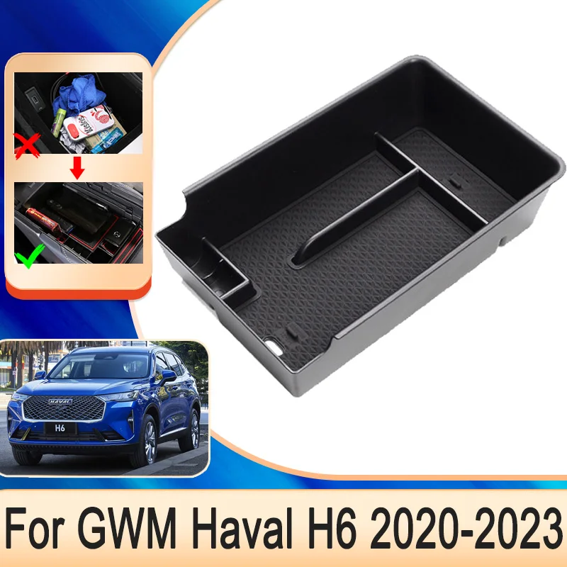 

for GWM Haval H6 2022 Accesorios 2020 2021 2023 Car Card Phone Pocket Organizer Central Armrest Storage Box Accesorios Para Auto