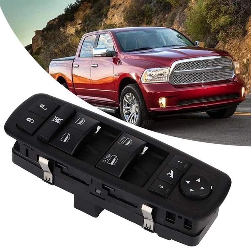 

1 Pcs Power Window Control Switch Black For Town Country 2012-2015 -Dodge Ram 1500 2500 2013-2015 68110867AB