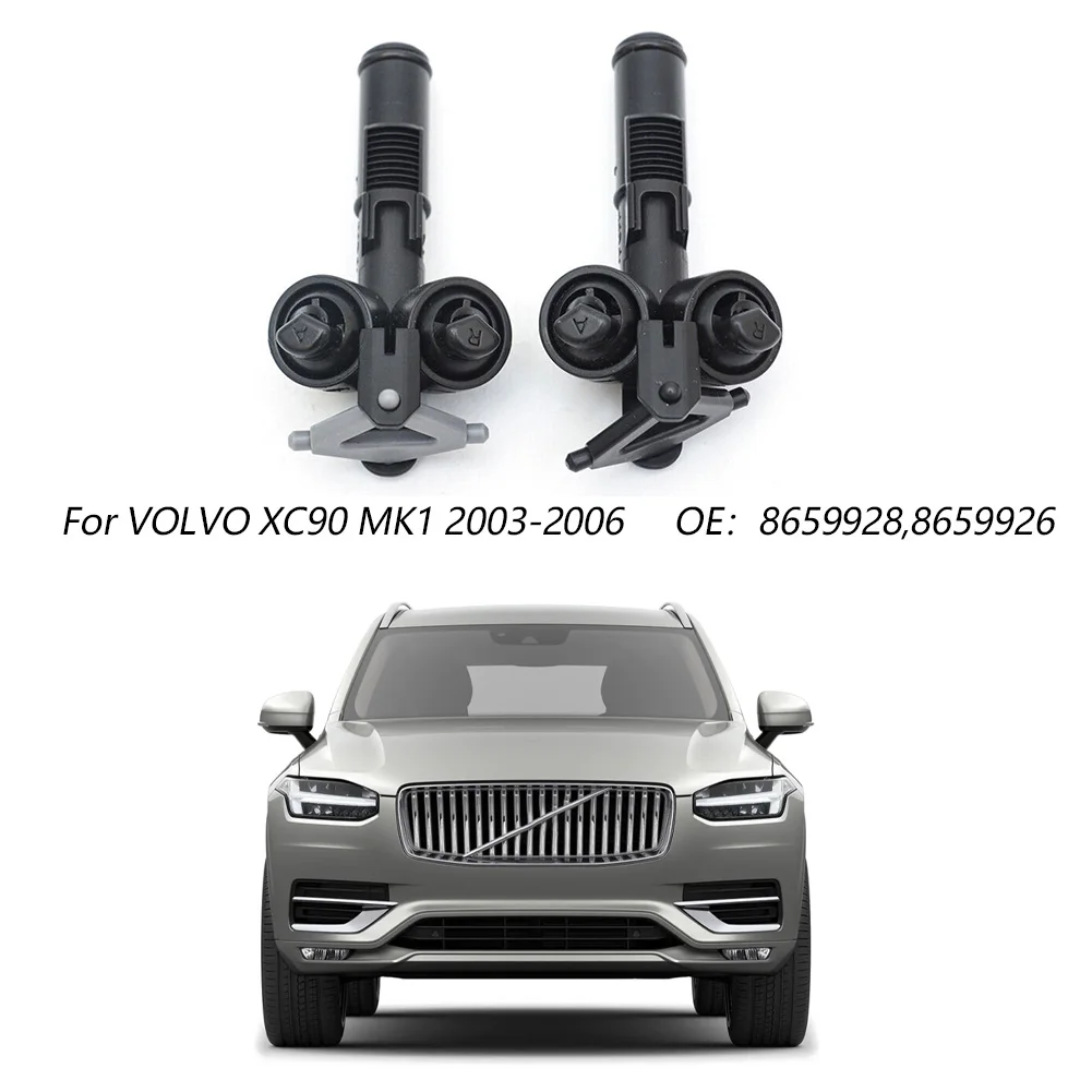 

8659926 8659928 For Volvo XC90 Headlight Nozzle Durable High Quality Hot Sale Practical 2022 Accessories Black