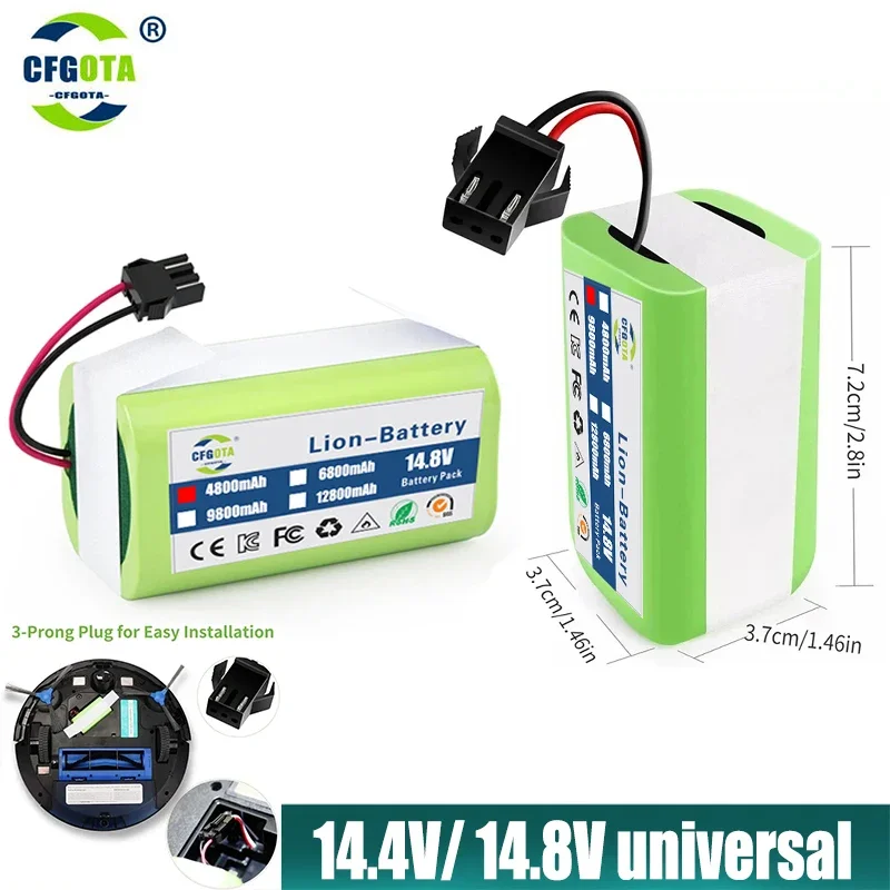 Аккумулятор Li-Ion 3500-4000 мАч для робота-пылесоса LOLRKO