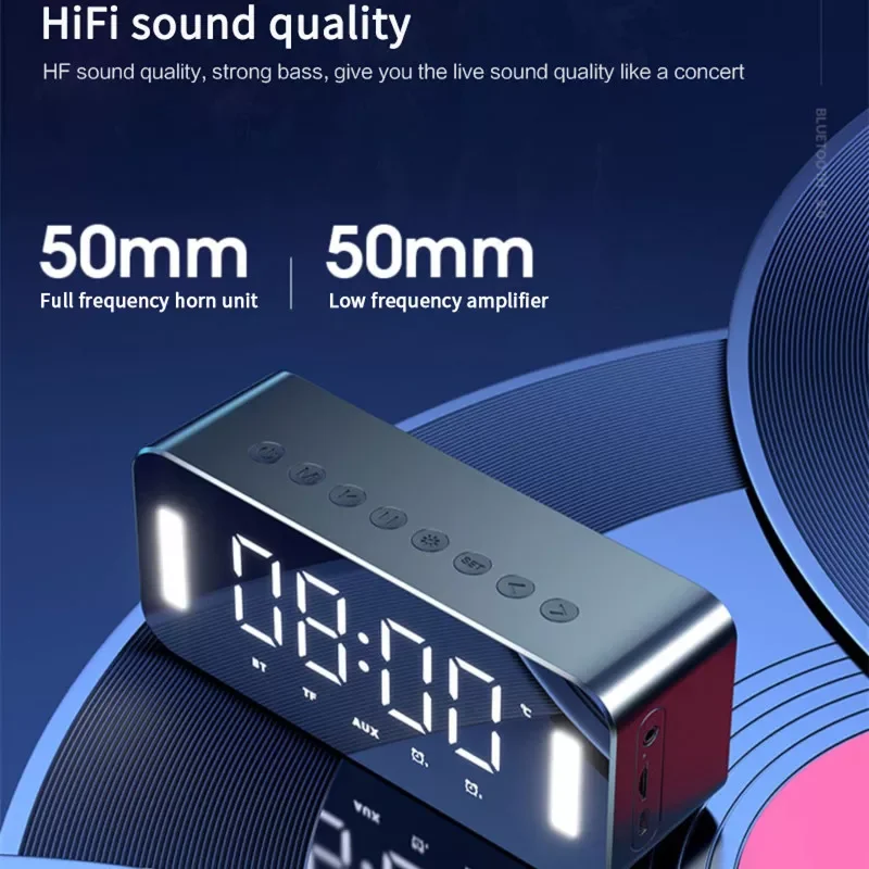 

Accessory Accessory Speaker Speaker FM Radio HIFI TF Card MP3 Music Player Speaker With LED Display Home Large Volume Alarm Clo
