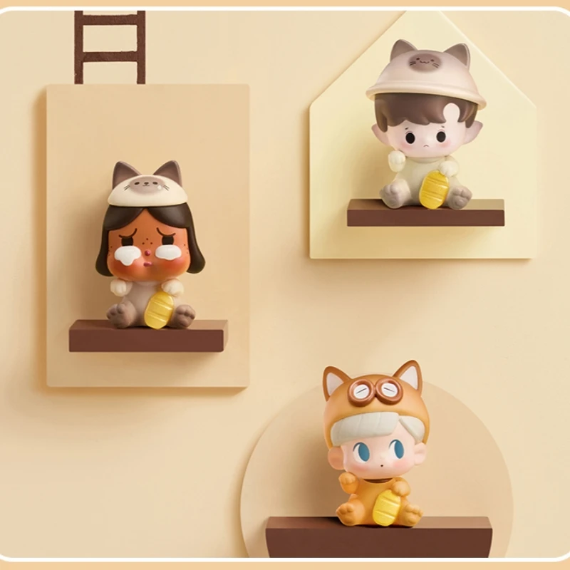Оригинальная фигурка Lucky Cat Series в стиле поп-боб Labubu Molly Dimoo Crybaby мини-милая кукла
