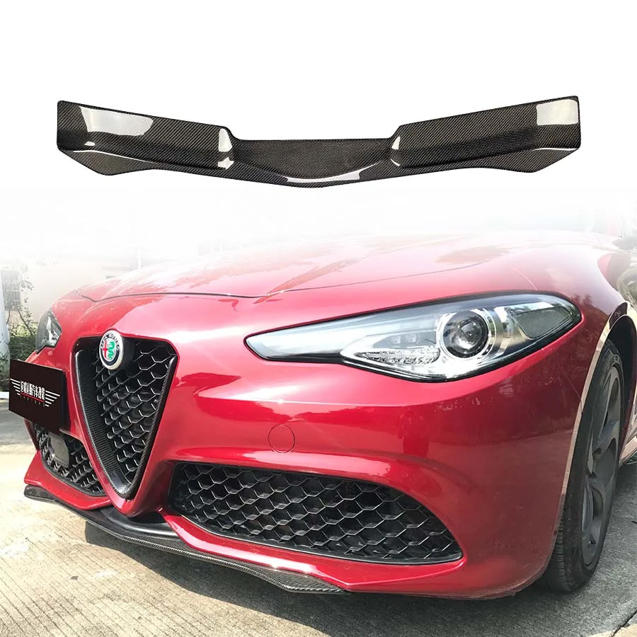 Передняя губа из углеродного волокна в стиле QV для Alfa Romeo Giulia Sport разделитель