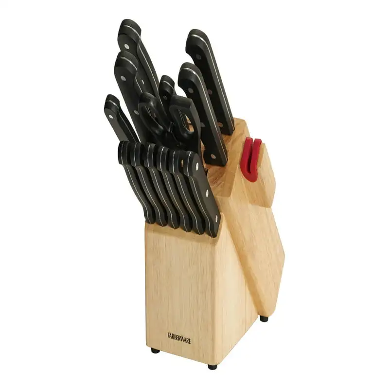 

Edgekeeper 14-piece Triple-Rivet Knife Block Set Kitchen Accessories