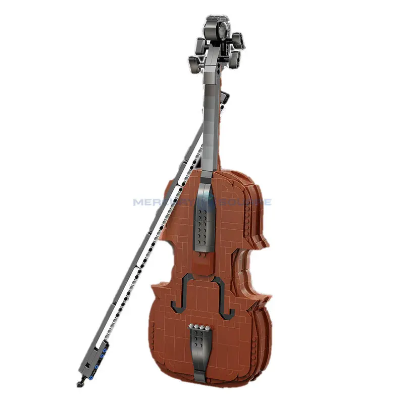 

Playable Violin Set Creative Idea Series MOC Remote Control Building Blocks Educational Toy Christmas Children Kid Gift YC-21001
