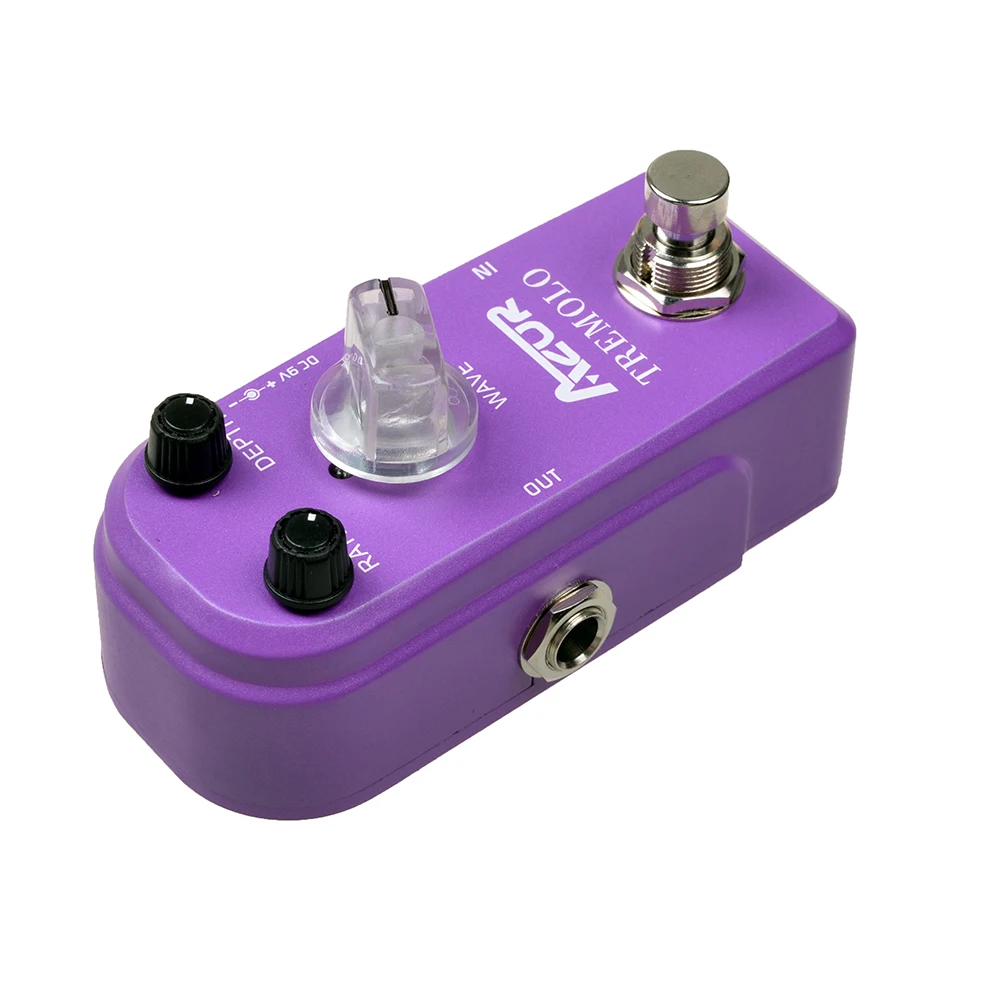 AZOR AP-317 Tremolo Mini Guitar Effect Pedal Good Quality Guitar Accessories 9V Guitar Pedal Mini Size Use For Guitar