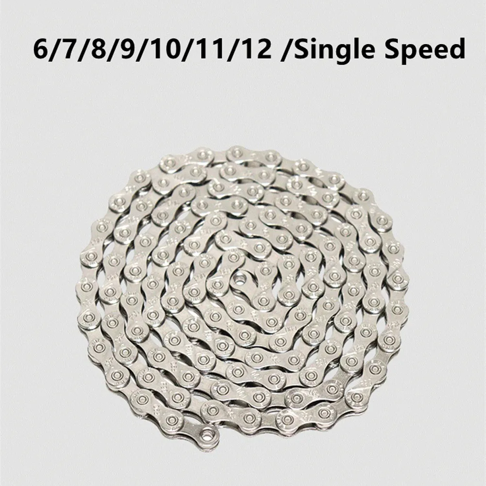 

6/7/8/9/10/11/12 Speed Bicycle Chain Road MTB Bike Chain FOR KMC+SHIMANO+Sram Electroplating Steel Slender Ultra-narrow