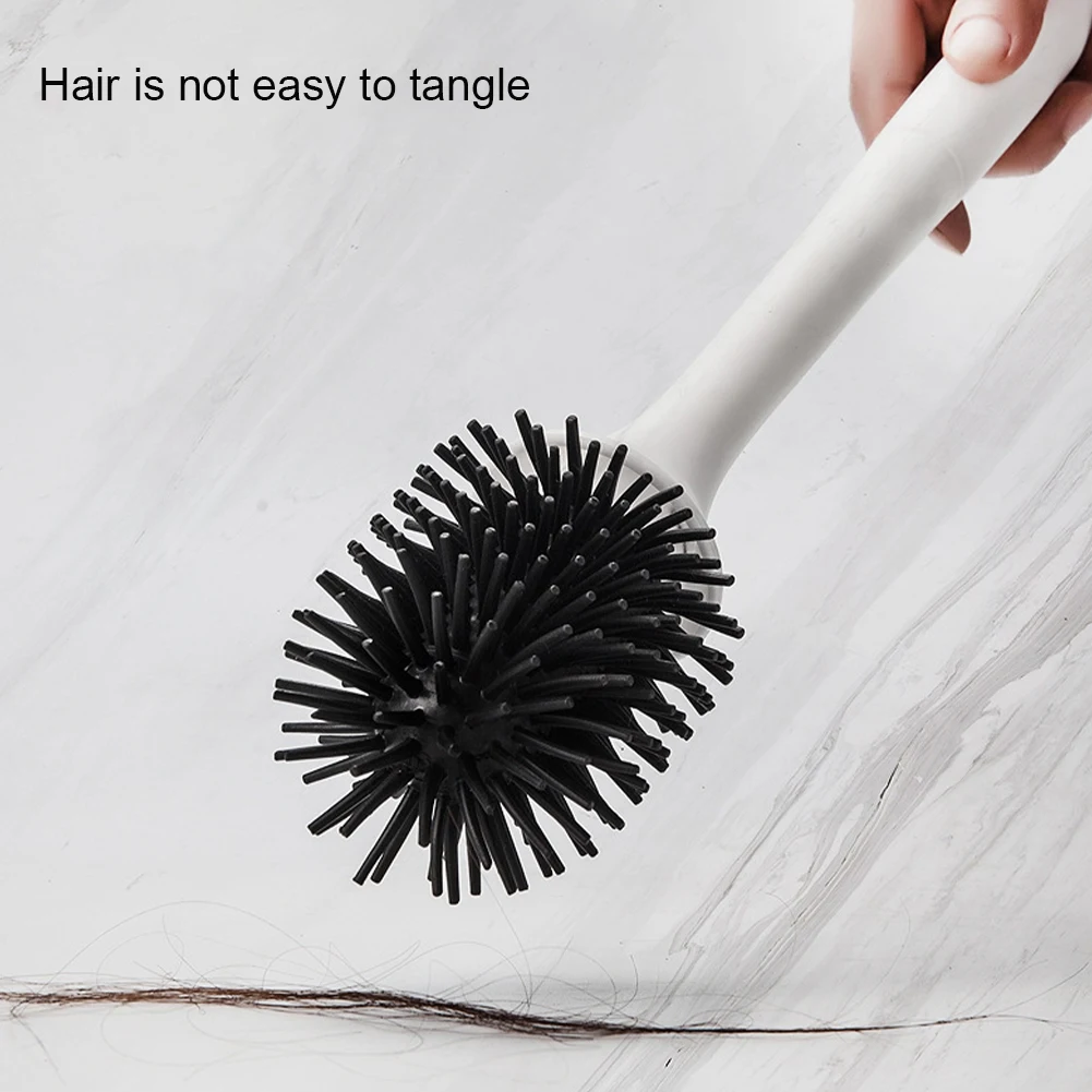 

3pcs Breathable Toilet Brush With Base Long Handled Black Toilet Cleaner Brush Wall Mounted Wc Toilet Bathroom Accessories